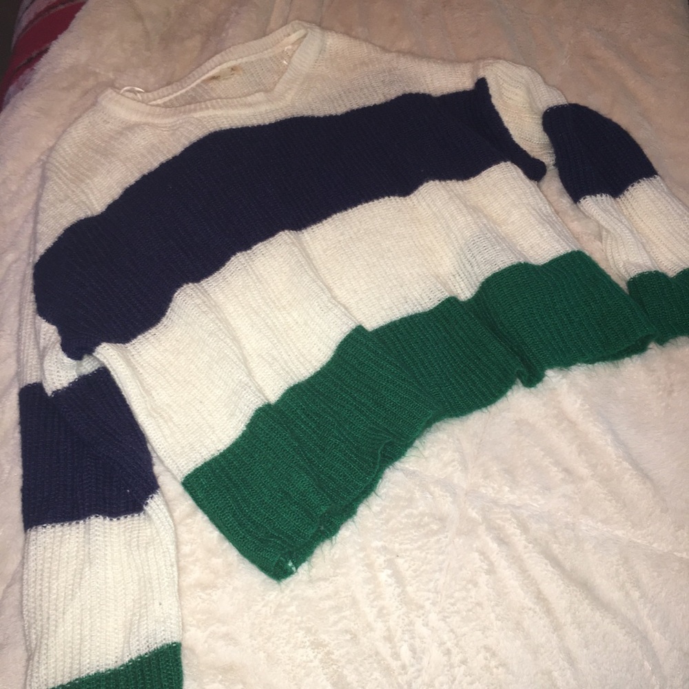 Ultra Flirt Oversized Striped Sweater